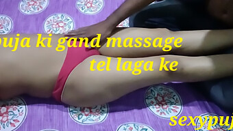 Aunty'S Sensual Oil Massage Leads To Steamy Sex In This Indian Porn Video