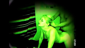 European Teen Caught On Spycam In Steamy Night Vision Sex Session