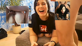 German Gamer Girl Gets Her Asshole Closeup During Intense Sex Session