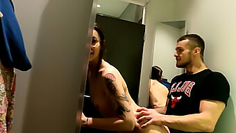 A Polish Couple Engages In Sexual Activity In A Store Changing Room