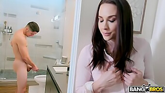 Stepmom Chanel Preston Discovers Her Stepson Masturbating In The Bathroom