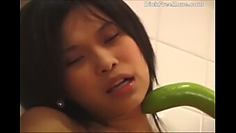 Emma Cucumber, A Thai Teen, Indulges In Self-Pleasure