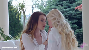 Misha Cross And Lola Tay'S Sensual Lesbian Encounter On A Breezy Day