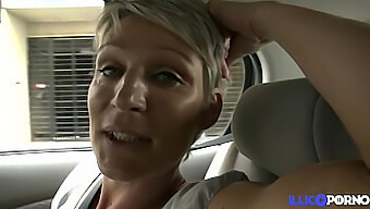 Slender French Milf Soizic Indulges In Public Car Sex