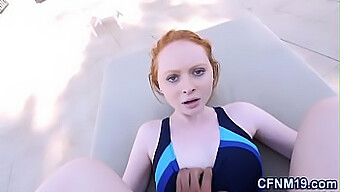 Hd Outdoor Cfnm Cumshot For A Red-Haired Teen