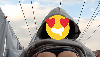 Bbw With Natural Tits Exposes Herself In Public