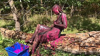 Adorable Girl Gets Dirty And Slimed In A Hot Pink Outfit