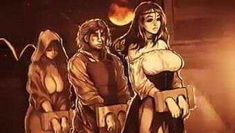 Demonic Sorceress In Animated Erotic Comic