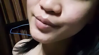 Asian Beauty Pleasures Herself At Home In Homemade Video