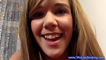 Young European Teen Gives Blowjob And Receives Facial In Amateur Video