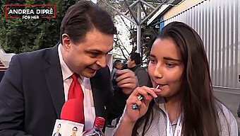 Unusual Encounter Between A Mexican Teen And Andrea Dipre, Featuring Oral And Blowjob Scenes