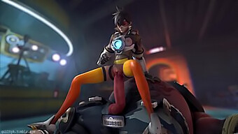 Tracer Und Roadhogs Heiße Begegnung In Overwatch: Animiert Und Mit Sound