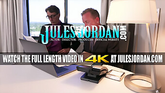 Jules Jordan'In Dar Amcığı Iki Erkek Tarafından Tek Bir Günde Servis Ediliyor