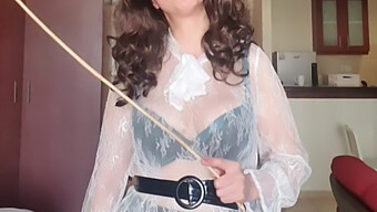 Lana Dominates Her Disobedient Pupil With Strict Discipline And Caning