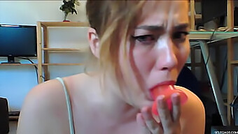 Intense Gagging And Deepthroating With Sex Toy