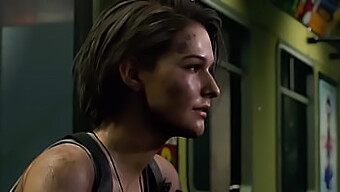 Η Jill Valentine παίρνει ευχαρίστηση από ένα τεράστιο πέος σε ένα τρισδιάστατο βίντεο hentai κινουμένων σχεδίων