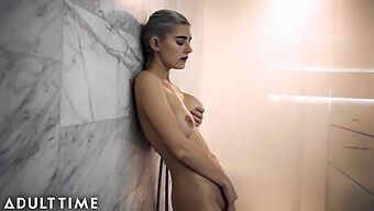 Eva Elfie Indulges In Solo Shower Session Revealing Her Natural Assets